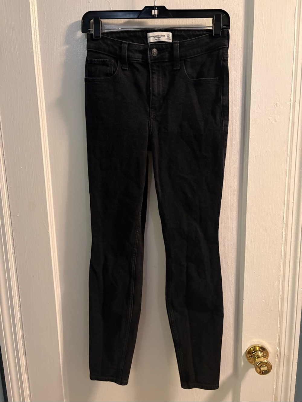Abercrombie & Fitch Black Skinny Jeans - High Rise